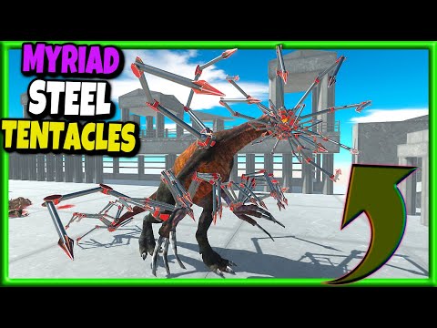Myriad Metal Tentacles Therizinosaurus - Animal Revolt Battle Simulator