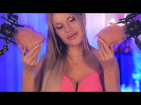 ASMR 💜 3 HOURS "Relax, It's Ok" Gentle Whispering & Fluffy Mics Sounds for Deep Sleep 💤😴