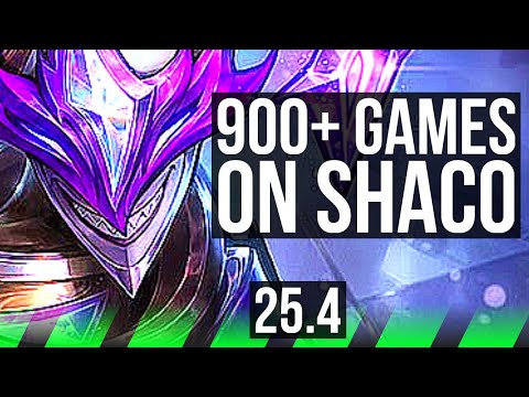 SHACO vs GWEN (JGL) | Legendary, 900+ games | KR Master | 25.4