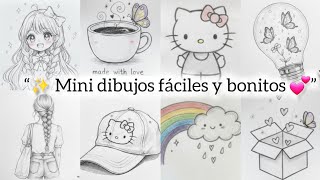 “Simple and Beautiful Drawings 🌸 | Easy Sketch Ideas | Dibujos Bonitos y Fáciles 🫶”