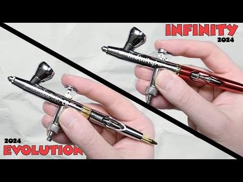 Comparing Harder & Steenbeck's TOP AIRBRUSHES (Infinity 2024 vs. Evolution 2024)