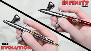 Comparing Harder & Steenbeck's TOP AIRBRUSHES (Infinity 2024 vs. Evolution 2024)