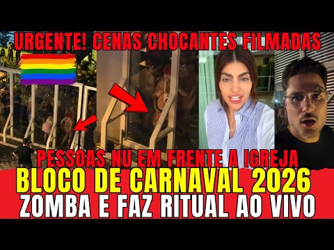 URGENTE! BLOCO DE CARNAVAL ZOMBA DE IGREJA EM BH E PASTORES REGISTRAM TODA CENA DE VULGARIDADE