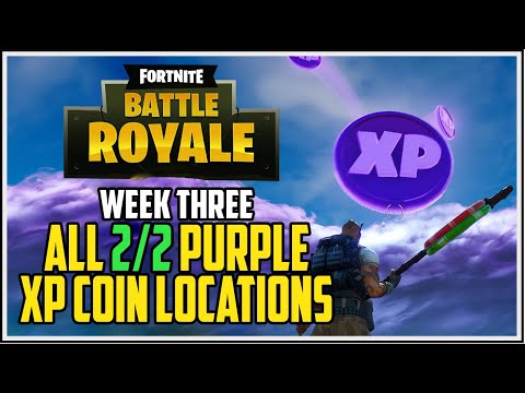 Fortnite 2 Season 3 All Purple XP Coin Locations Week 3