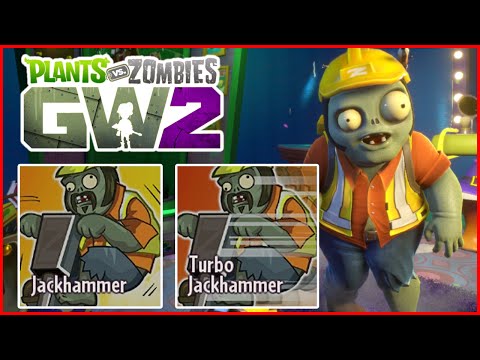 ABILITY COMPARISON "JACKHAMMER & TURBO JACKHAMMER" Plants vs Zombies Garden Warfare 2
