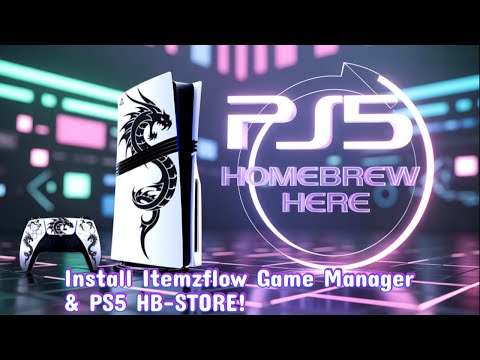 PS5 New Update 🔥 Y2JB + EtaHEN 2.4B: Install Itemzflow Game Manager & PS5 HB-STORE!