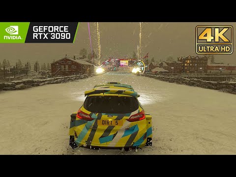 DIRT 5 - Ford Fiesta RS MKII Snow Gameplay (Norway: Dreyers Gate) PC RTX 3090 @ ᵁᴴᴰ 60ᶠᵖˢ ✔