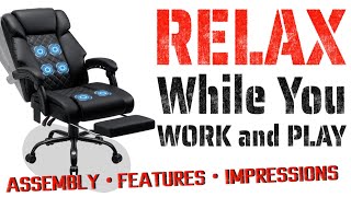 This Budget 6 Point Vibrating Office Chair is Great for Gaming and Relaxing!