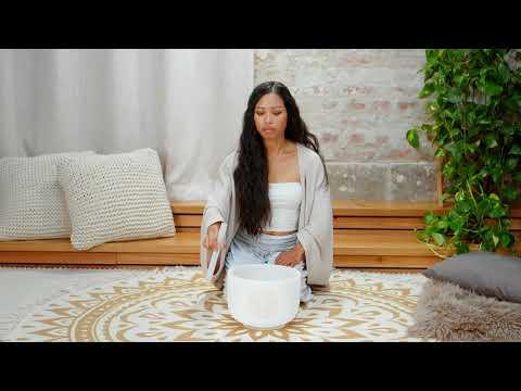 741 Hz Solfeggio 10" Crystal Singing Bowl - Finding Solutions and Self-Expression