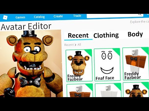 MAKING FREDDY FAZBEAR a ROBLOX ACCOUNT (FNAF Five Nights At Freddy's)