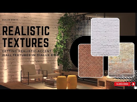 Getting Realistic Accent Wall textures in Dialux Evo