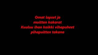 Paleface - Mull' on lupa (lyrics)