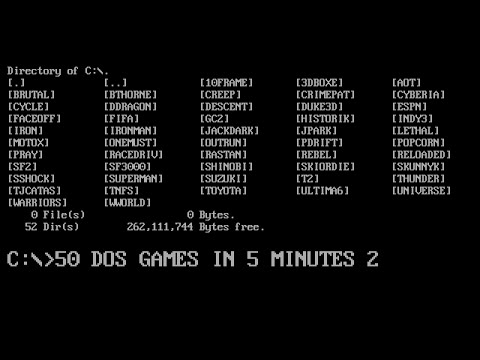 50 DOS games in 5 minutes 2