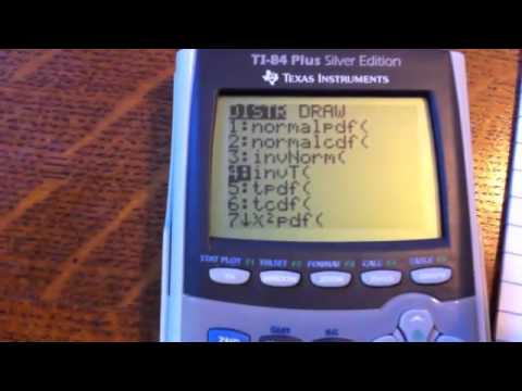 Finding a T critical value on the TI-84