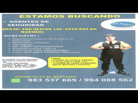 Agentes de Seguridad Bellavista Callao y otro distrito de Lima