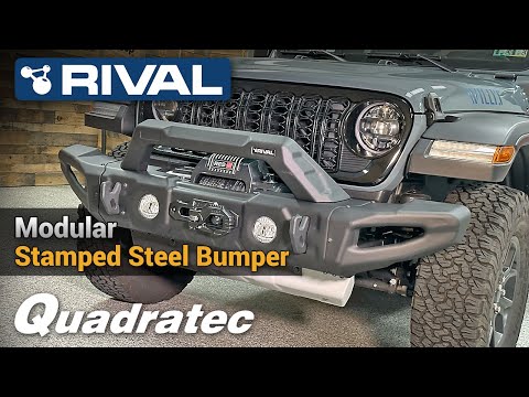 Rival Modular Stamped Steel Bumper for Jeep Wrangler JK, JL & Gladiator JT