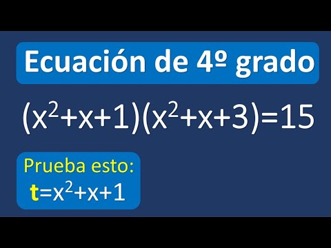 ECUACIÓN DE CUARTO GRADO. Método del cambio de variable