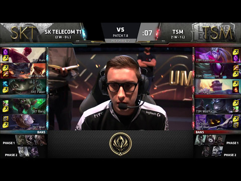 [MSI 2017] SK Telecom T1 vs TSM Day 2 | Group Stage