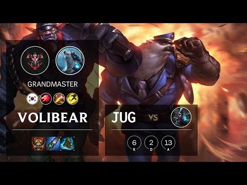 Volibear Jungle vs Ekko - KR Grandmaster Patch 10.10