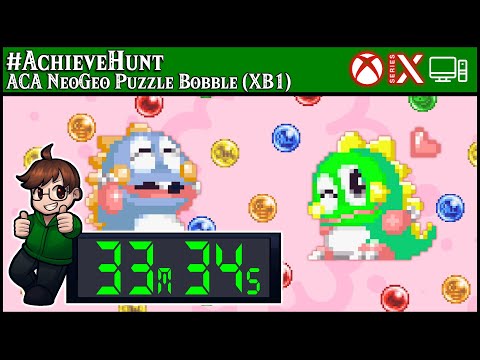 #AchieveHunt - ACA NeoGeo Puzzle Bobble (XB1) - 1000G in 33m 34s!