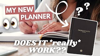 Can a PRODUCTIVITY PLANNER make you PRODUCTIVE! 👀 I put it to the test!