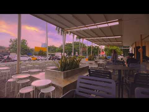 The Atmosphere Of a Roadside Cafe in The Afternoon