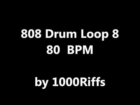 808 Drum Loop # 8 : 80 BPM - Beats Per Minute