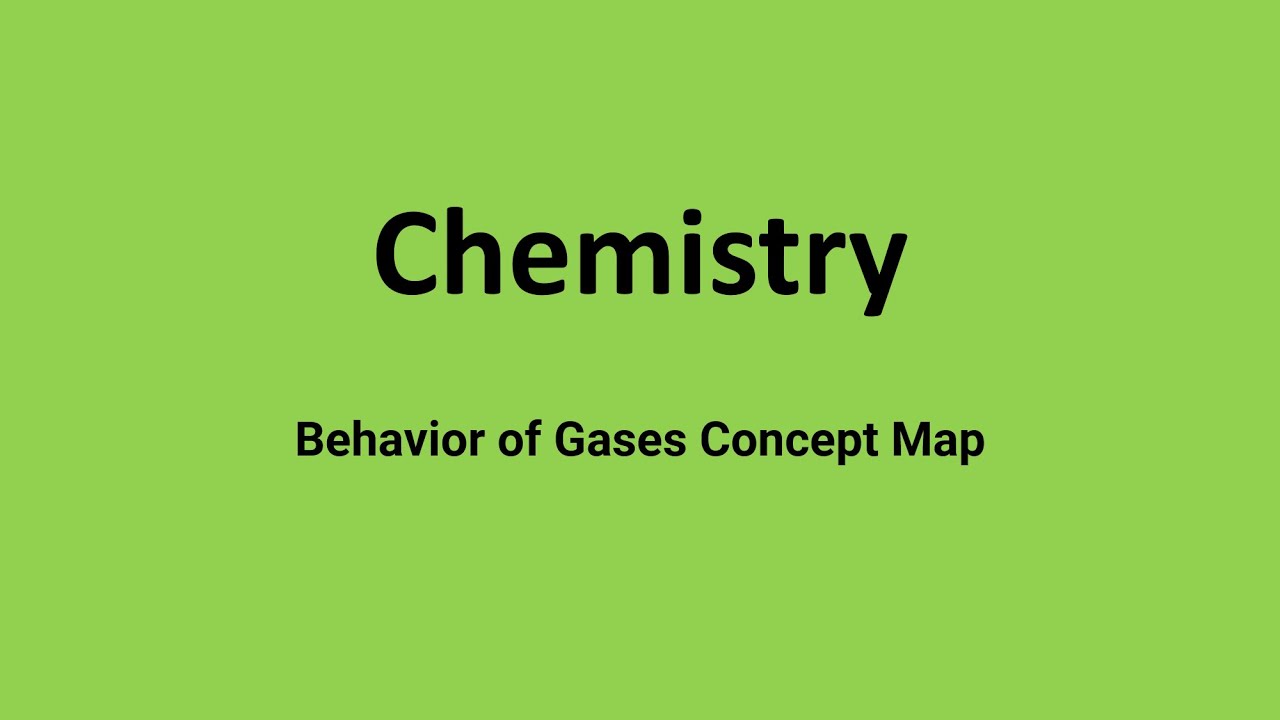 Behavior of Gases Concept Map