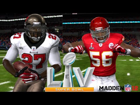 MADDEN 12 BUCCANEERS VS. CHIEFS SUPER BOWL 55 SIMULATION!