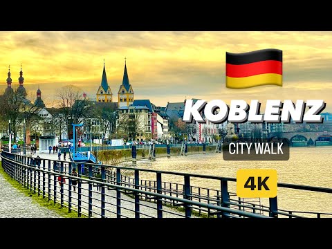 KOBLENZ OLD CITY WALK, GERMANY, 4K, UHD, 60 FPS/ KOBLENZ ALTSTADT, DEUTSCHLAND