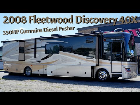 2008 Fleetwood Discovery 40X A Class 350HP Cummins Diesel Pusher from Porter’s RV Sales - $69,900