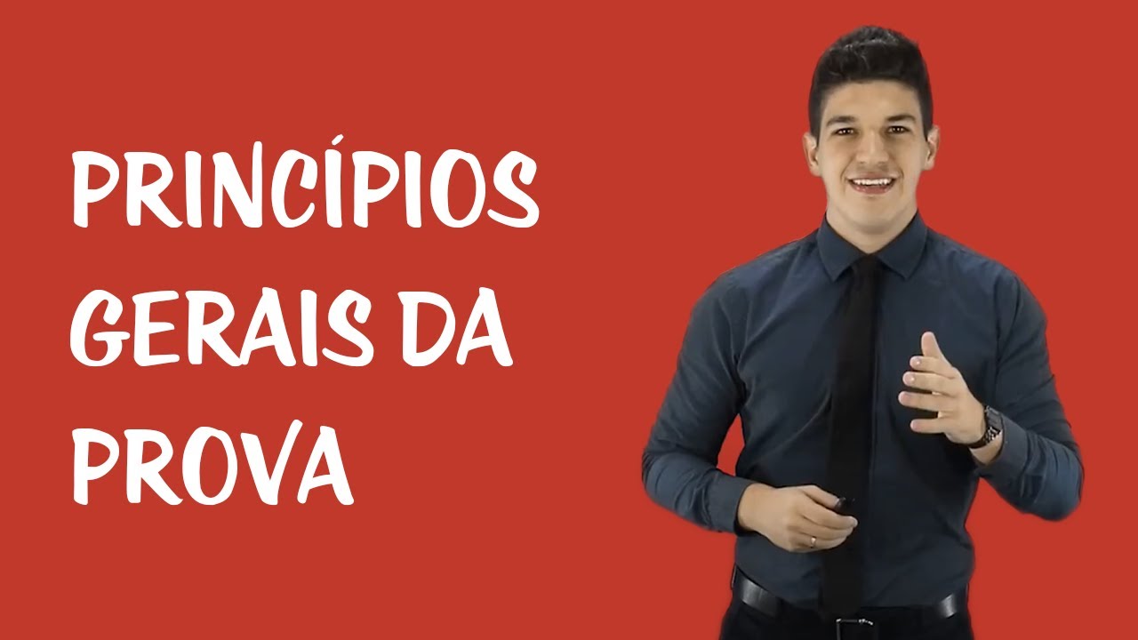 Provas no Processo Penal - Princípios Gerais da Prova