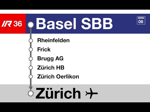 SBB Ansagen » IR36 Basel SBB — Zürich ✈ (2023) | SLBahnen