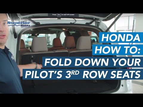 How to fold down your Honda Pilot's Third Row Seats