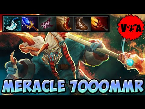 Dota 2 - Meracle 7000 MMR Plays Huskar vol #1 - Ranked Match