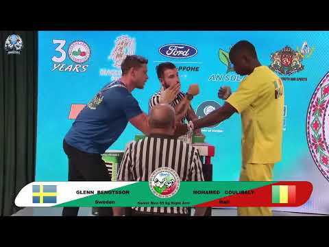 Bengtsson Glenn vs Coulibaly Mohamed | Up to 85 kg | XLVI WORLD ARMWRESTLING CHAMPIONSHIP | 2025