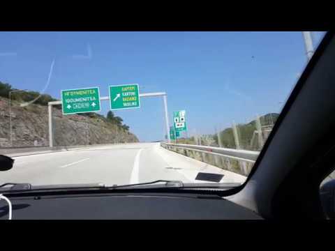 Driving in Greece, road Egnatia Odos to Parga