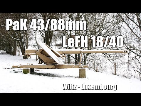 WW2 Battle of the Bulge artillery in Wiltz