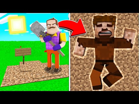 KORKUNÇ KOMŞU FAKİRİ GÖMDÜ! 😱 - Minecraft
