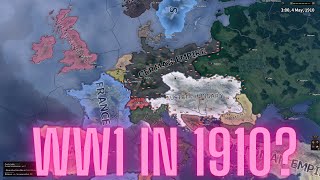 WHAT IF WW1 STARTED IN 1910? / HOI4 TIMELAPSE