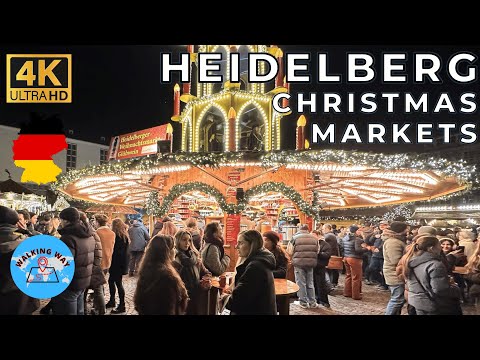 Heidelberg, Germany Christmas Markets 2025 - Heidelberg’s Festive Wonderland - 4K 60fps 