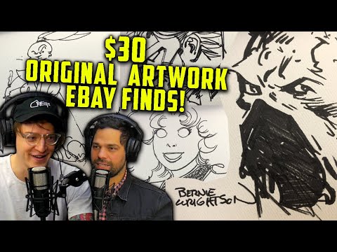 Original Comic Book Collectibles Being Missed on eBay // Original Comic Art Find and Unboxing