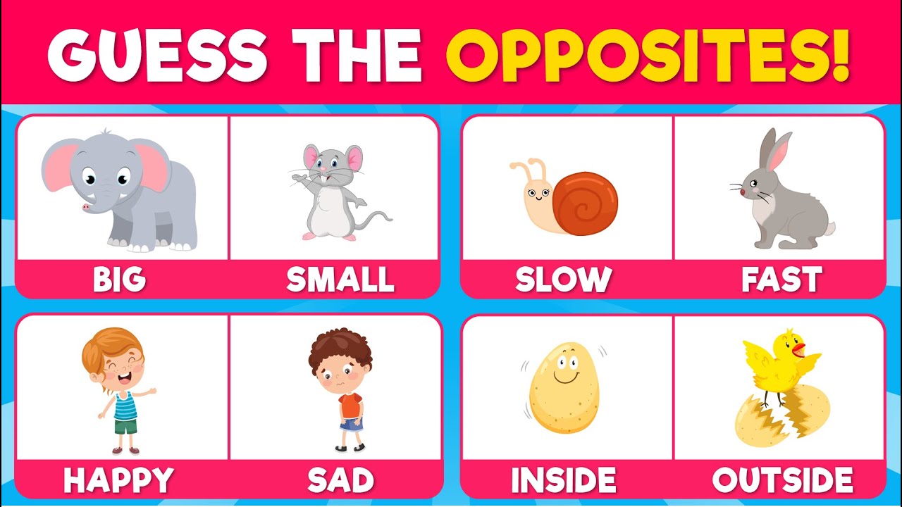 Guess the Opposite Word | 30 Antonyms Every Kid Should Know