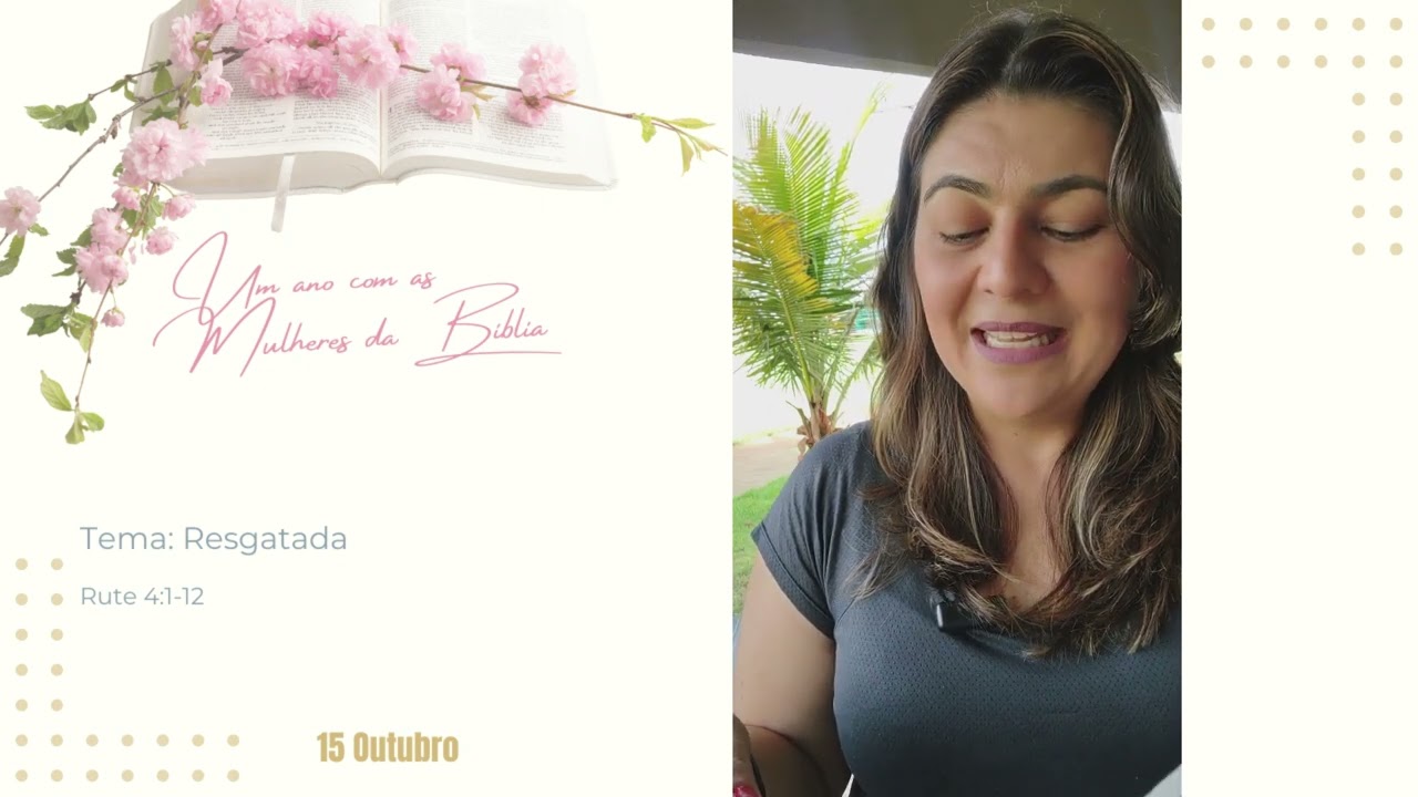 Devocional - 15 de Outubro - Um ano com as Mulheres da Bíblia