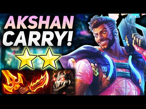 AKSHAN CARRY SWINGS INTO CRAZY DPS + ARMOR SHRED!! | Teamfight Tactics Patch 11.15
