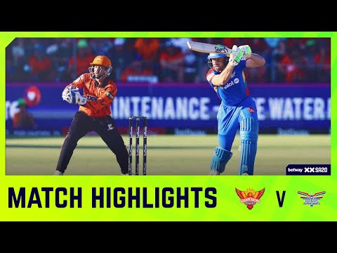 Sunrisers Eastern Cape vs Durban's Super Giants | Match 21 Highlights | Betway SA20