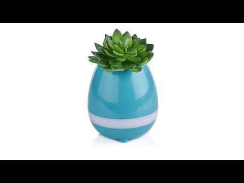 Magic Touch Planter with Bluetooth Speaker