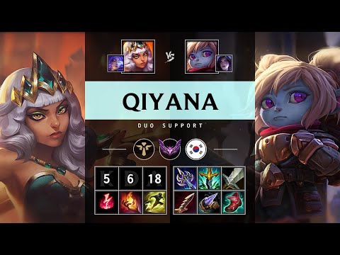 Qiyana Support vs Poppy - KR Master Patch 25.15