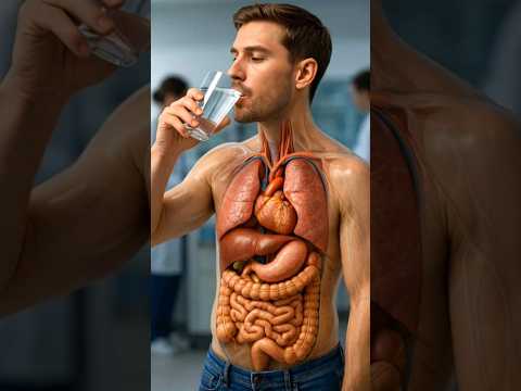 When You Drink Cold Water  Inside the Human Body-Science in Motion #humanbody #anatomy #3danimation