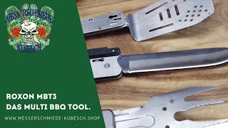 Roxon MBT3, Multi BBQ Tool mit 6 Funktionen. Das Highlight beim Männer-Grillen.